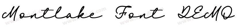 Montlake Font DEMO字体转换